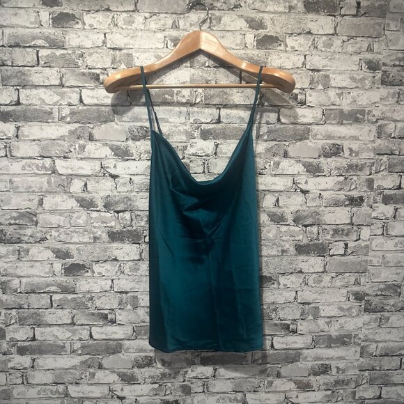 NWT EKOUAER Teal Spaghetti Strap Tank Top Size XL - Picture 3 of 15